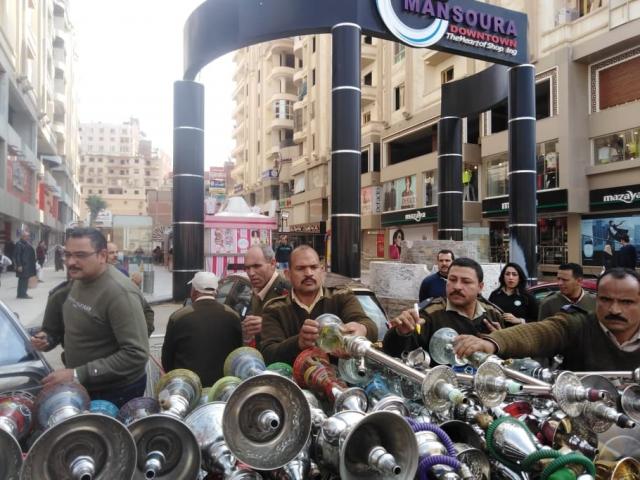 ضبط 9752 مخالفة في حملة مكبرة لشرطة المرافق علي الكافيهات وسناتر الدروس بالدقهلية