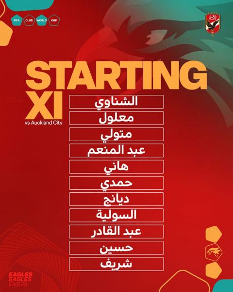 كولر يعلن تشكيل الفريق لمباراة أوكلاند سيتي
