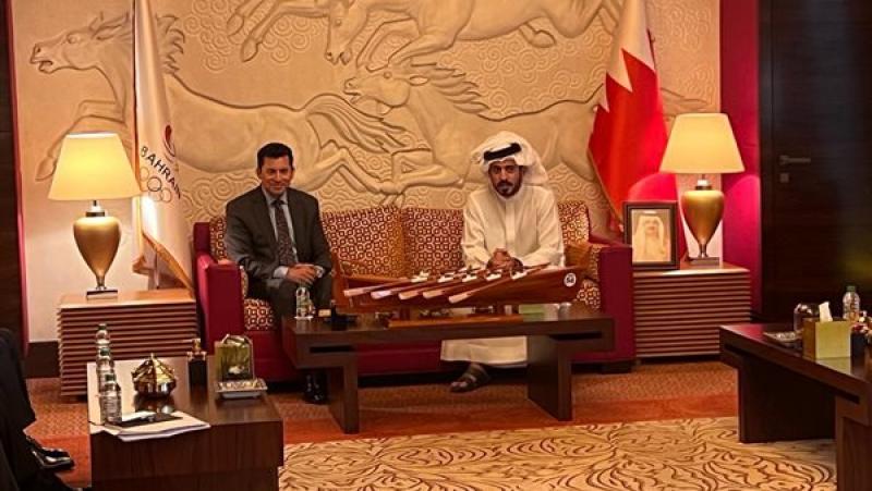 أشرف صبحي يلتقي النائب الأول لرئيس المجلس الأعلى للشباب والرياضة بمملكة البحرين