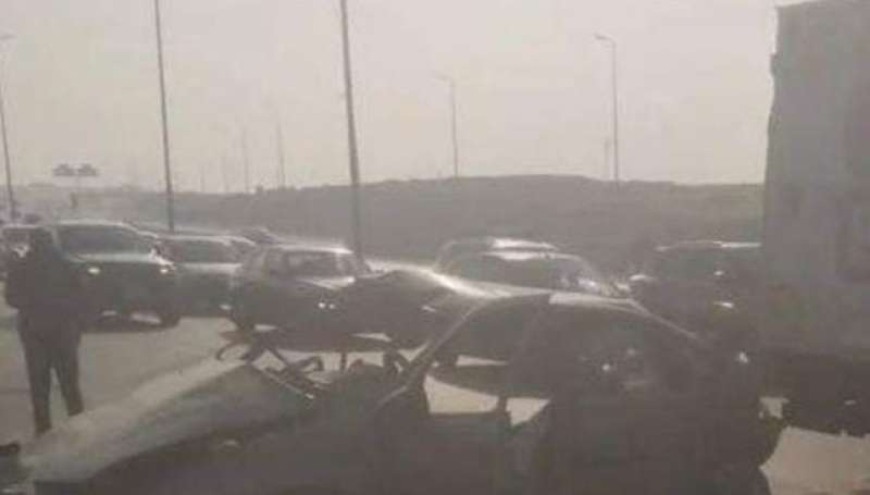 مصرع واصابة 6 أشخاص فى حادث تصادم مروع بـ كوبرى سمير غانم