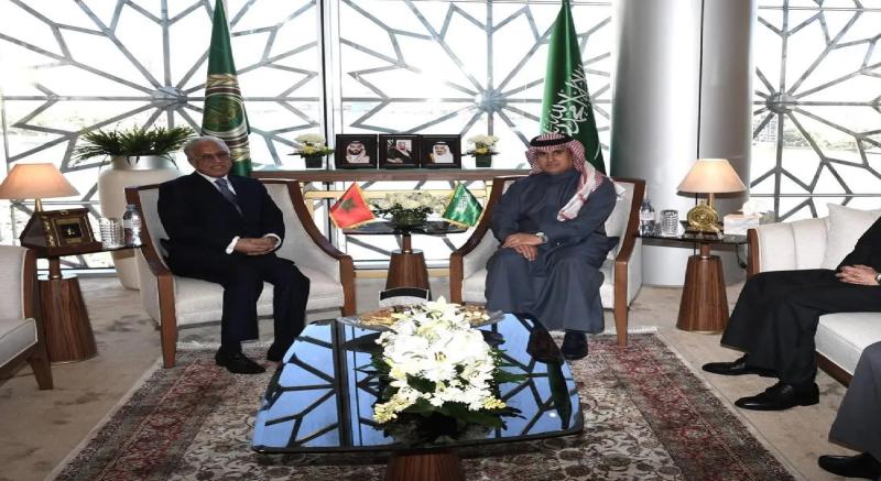 مندوب المملكة الدائم لدى الجامعة العربية يستقبل نظيره المغربي
