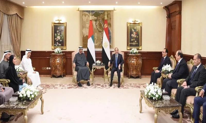 رئيسا الوزراء والمخابرات العامة يشاركان في المباحثات المصرية الإماراتية بالاتحادية