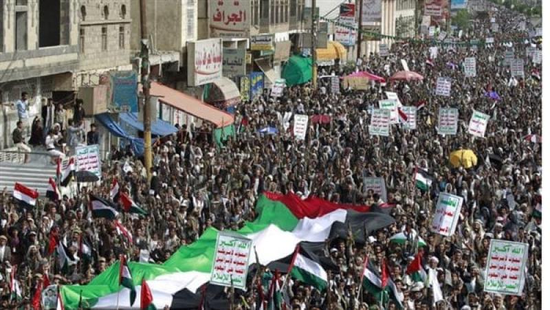 مظاهرات حاشدة بمدن وعواصم العالم تنديدا بالعدوان الإسرائيلى المتواصل على غزة