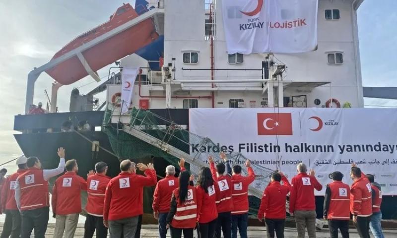 سفينة جديدة محملة بمساعدات إلى غزة تتجه من تركيا إلى مصر