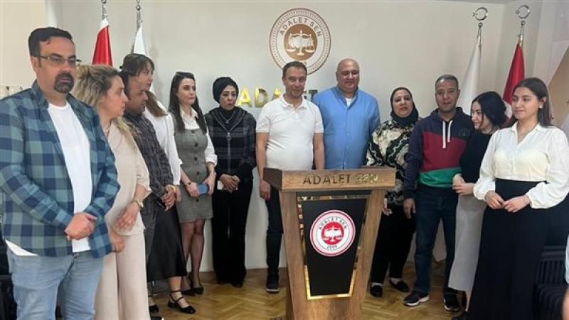 نقيب العاملين بالنيابات والمحاكم في  أنقرة  لتوقيع بروتوكول تعاون مع نقابة العدالة التركية