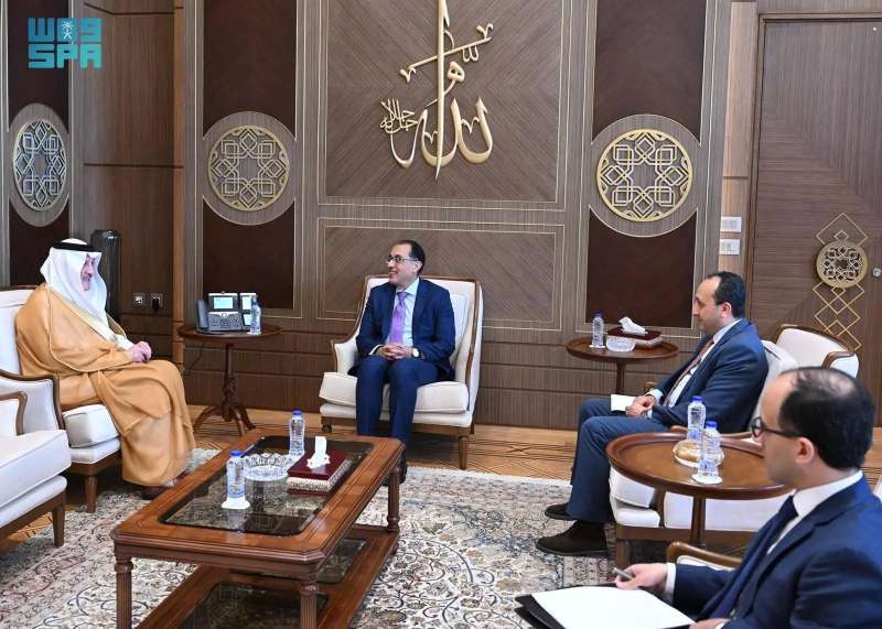 رئيس الوزراء المصري يستقبل سفير المملكة لدى القاهرة بمناسبة انتهاء مهام عمله