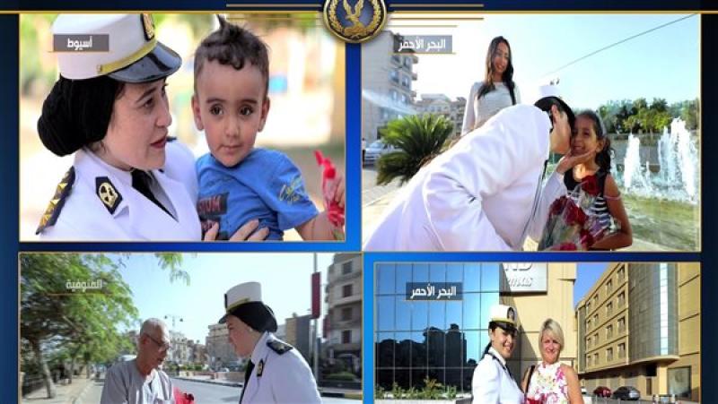 رجال الشرطة يشاركون المواطنين الاحتفال بعيد الأضحى المبارك|فيديو