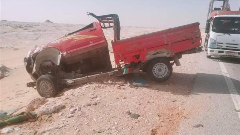 إصابة 14 شخصا في تصادم ملاكي مع ربع نقل على محور شريف إسماعيل